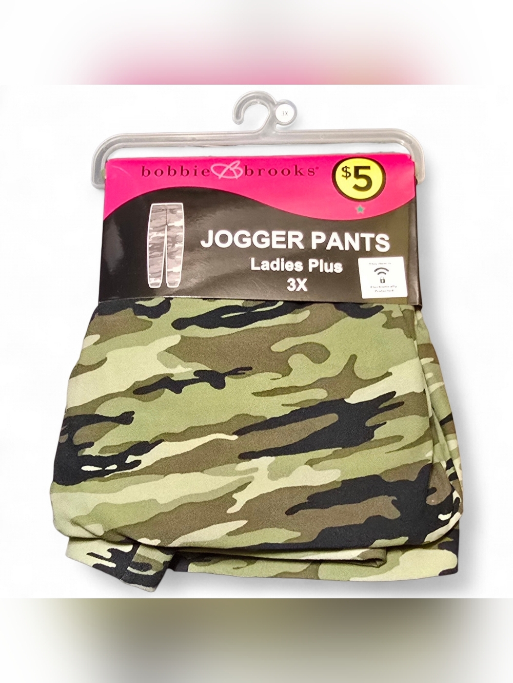 NWT Bobbie Brooks 3X Camo Jogger Pants Plus Size